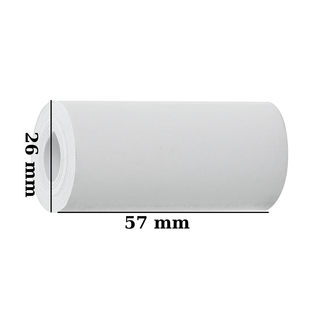 Set 5 role de hartie termica 57 x 26 mm, 6 m lungime - ealmeu.ro