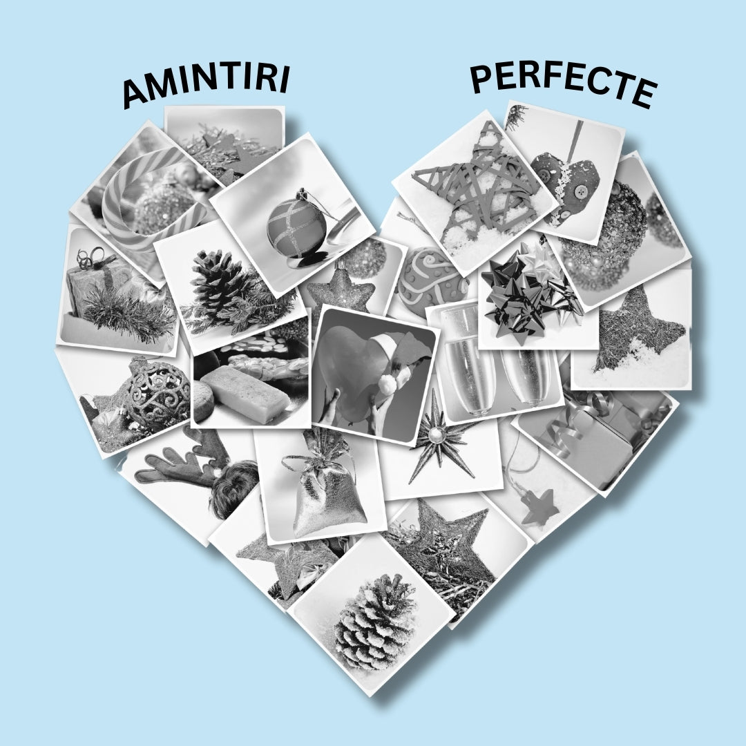 Mini imprimanta portabila MX1, BLUE cu 5 role albe +3 colorate autoadezive + 5 role albe + 3 colorate simple + 6 carioci, stickere si saculet incluse - ealmeu.ro